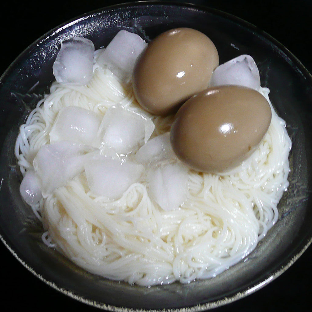 素麺と味付け卵