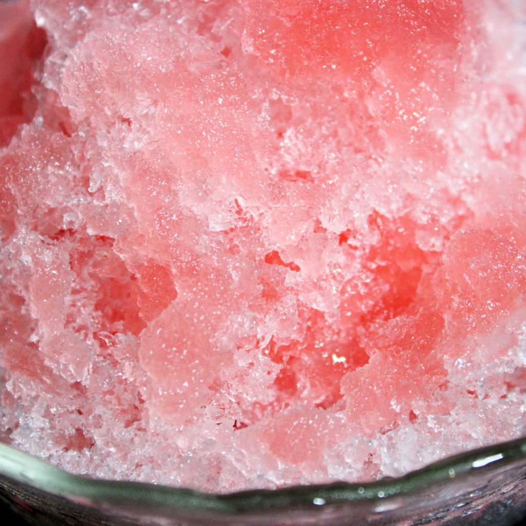 削った氷のアップ