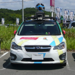 Googleマップ ストリートビューカメラカーに遭遇
