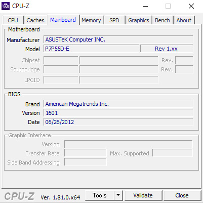 メインボード情報