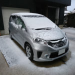 北九州市は薄っすら雪が積もりました