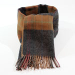 カシミヤ入りタータンチェックマフラー【ヤフオク】