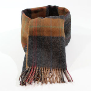 カシミヤ入りタータンチェックマフラー【ヤフオク】