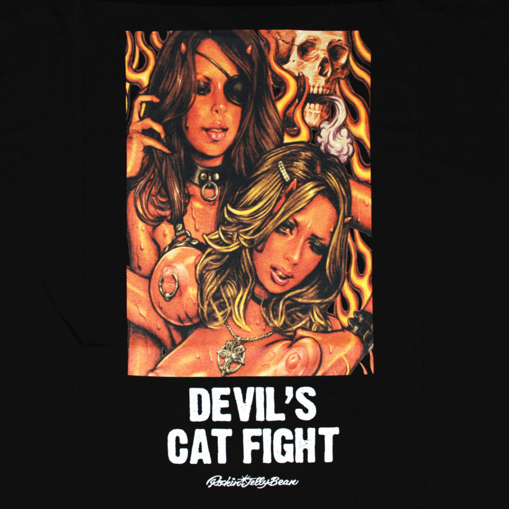 DEVIL'S CAT FIGHT｜Tシャツ｜ロッキンジェリービーン｜EROSTIKA