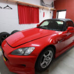 ガレージにカーテンを装備