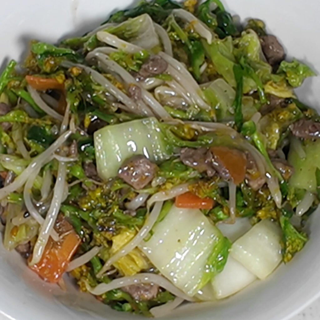 菜の花のあんかけ丼